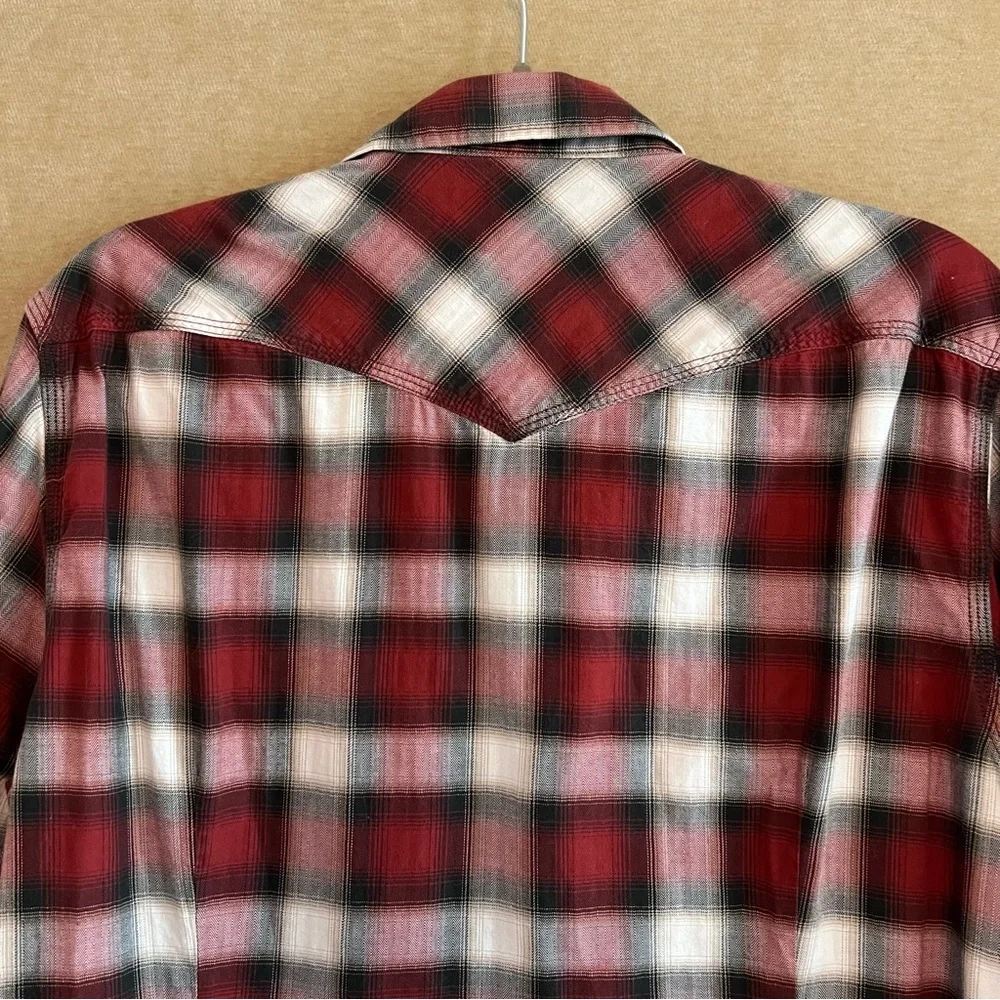 BANANA REPUBLIC Tailored Slim Fit Cotton Plaid Shirt